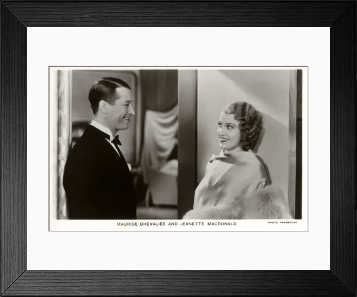 Framed Print : Maurice Chevalier and Jeanette Macdonald - One Hour With You Framed Print : Maurice Chevalier and Jeanette Macdonald - One Hour With You