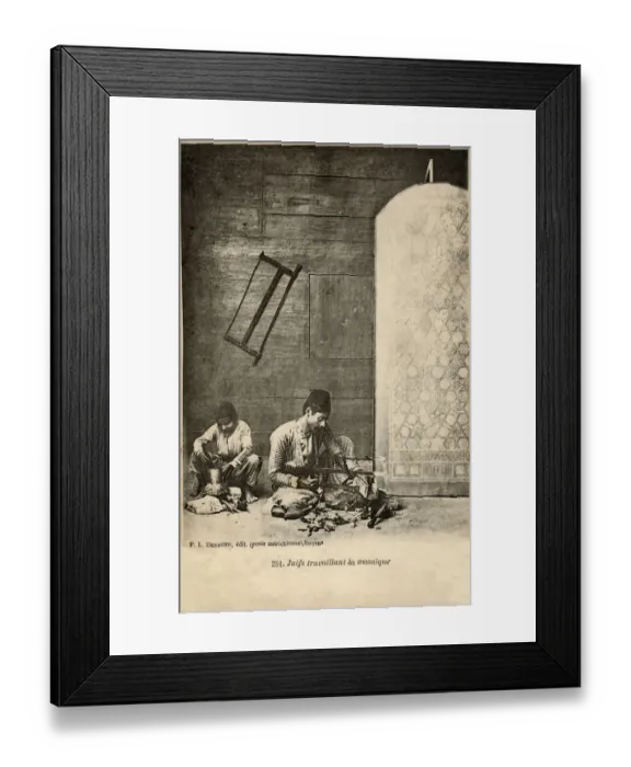 Framed Print : Izmir, Turkey - Jewish Traditional Mosaic making Framed Print : Izmir, Turkey - Jewish Traditional Mosaic making
