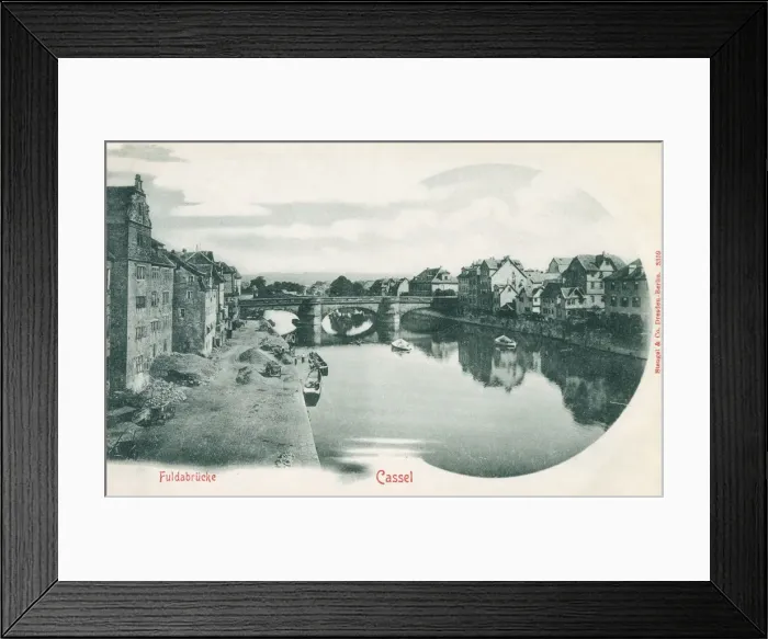 Framed Print : The Fuldabrucke at Kassel, Germany Framed Print : The Fuldabrucke at Kassel, Germany