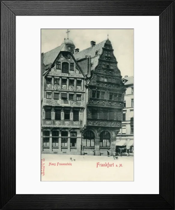Framed Print : Frankfurt am Main, Germany - Haus Frauenstein Framed Print : Frankfurt am Main, Germany - Haus Frauenstein