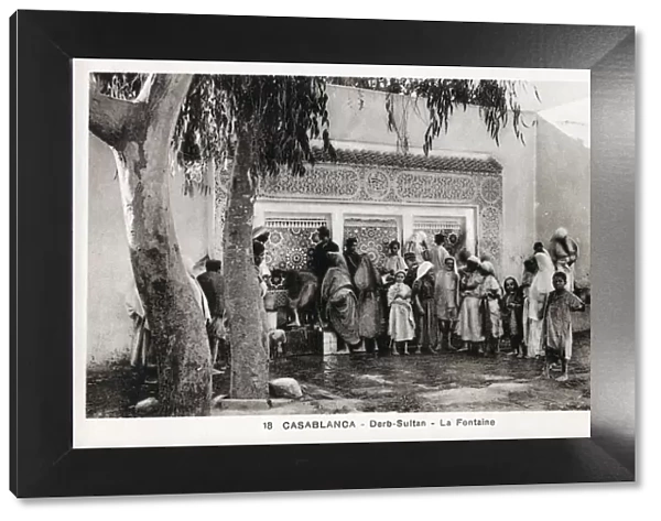 Morocco - Casablanca - Derb-Sultan Quartier - The Fountain