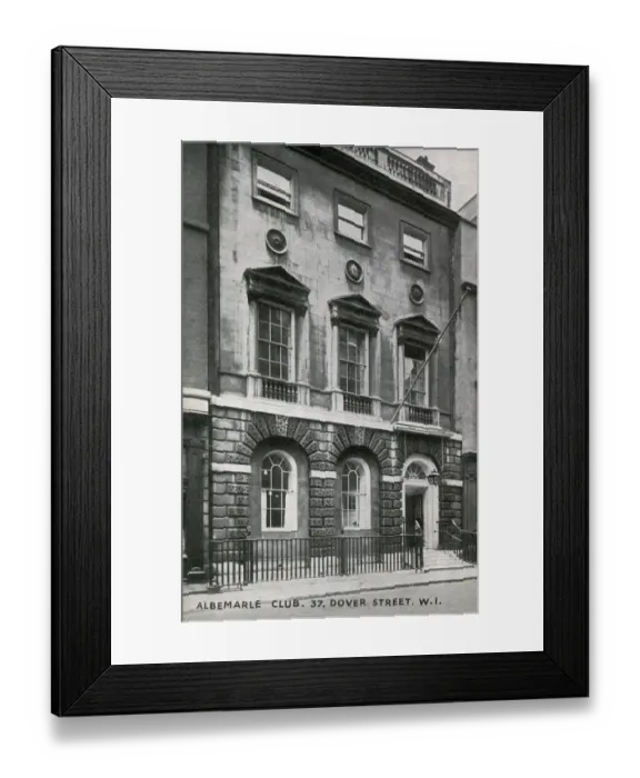 Framed Print : The Albermarle Club at 37 Dover Street, London Framed Print : The Albermarle Club at 37 Dover Street, London