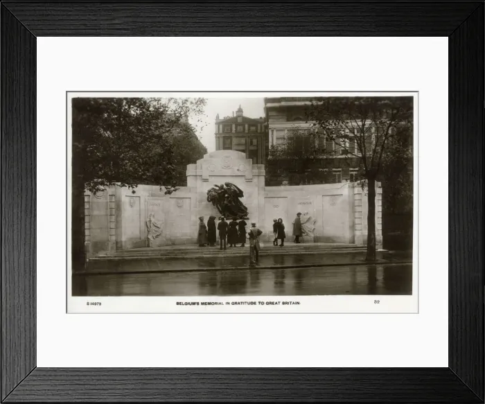 Framed Print : Belgiums Memorial in gratitude to Great Britain Framed Print : Belgiums Memorial in gratitude to Great Britain