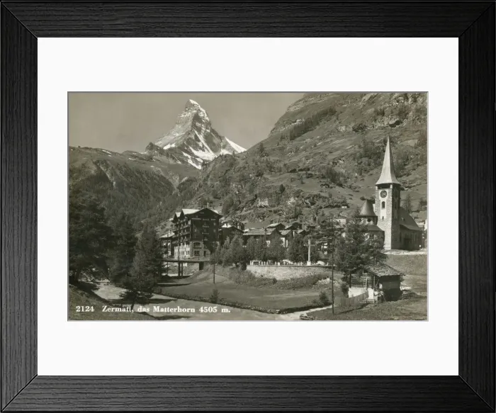 Framed Print : Zermatt and the Matterhorn - Switzerland Framed Print : Zermatt and the Matterhorn - Switzerland