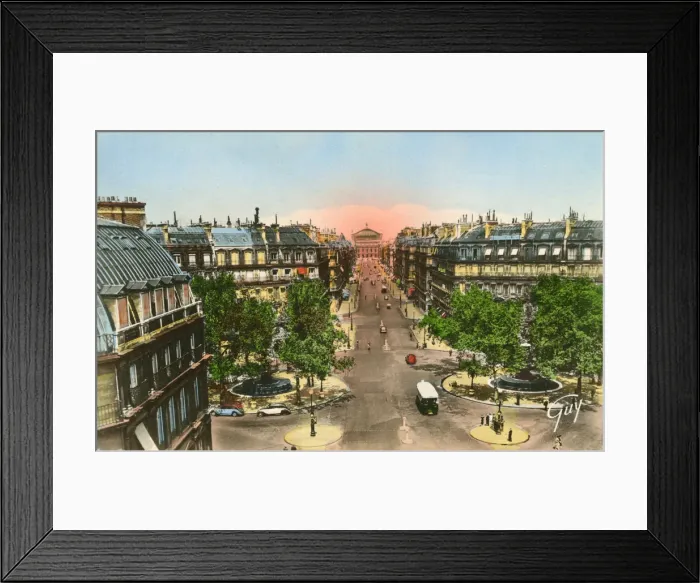 Framed Print : Paris, France - Avenue de l Opera Framed Print : Paris, France - Avenue de l Opera
