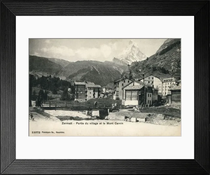 Framed Print : Zermatt, Switzerland with view of the Matterhorn Framed Print : Zermatt, Switzerland with view of the Matterhorn