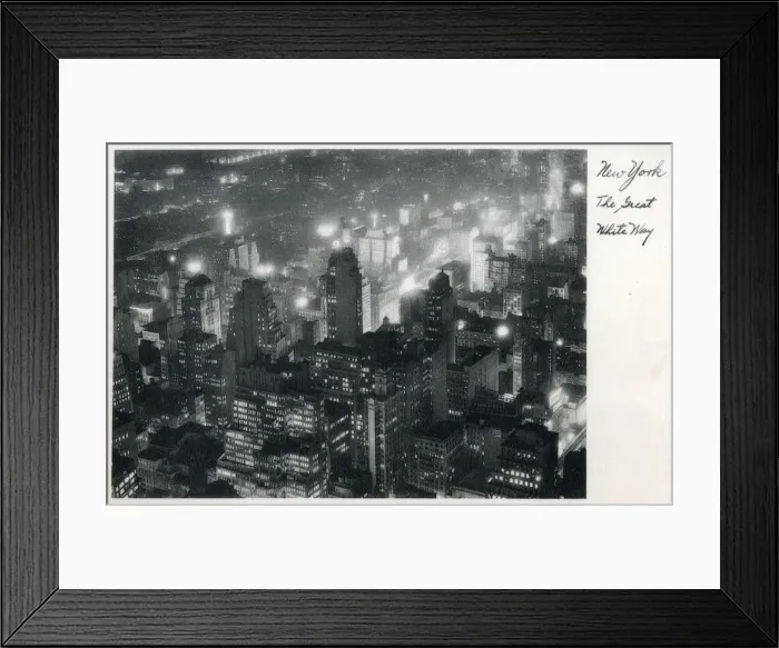 Framed Print : Aerial View of New York - Manhattan - The Great White Way Framed Print : Aerial View of New York - Manhattan - The Great White Way