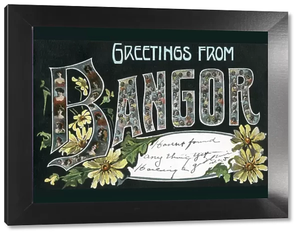 Large Letter Postcard from Bangor, Maine, USA