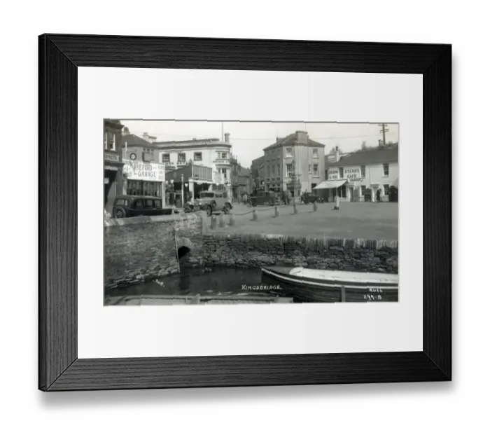 Framed Print : Kingsbridge, Devon - Ryeford Garage and Anchor Hotel Framed Print : Kingsbridge, Devon - Ryeford Garage and Anchor Hotel