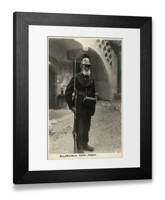 Framed Print : Liechtensteins Oldest Soldier Framed Print : Liechtensteins Oldest Soldier