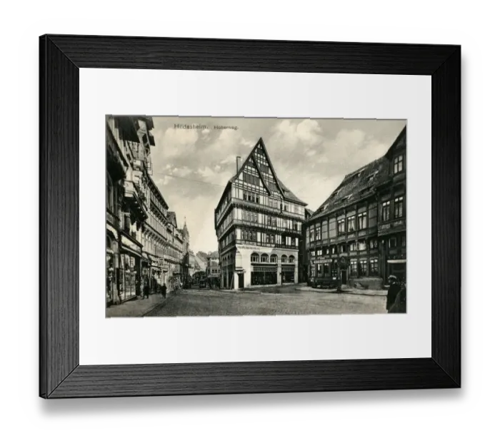 Framed Print : Old Houses on the Hoher Weg, Hildesheim, Hanover, Germany Framed Print : Old Houses on the Hoher Weg, Hildesheim, Hanover, Germany