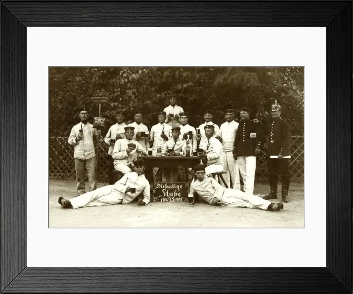 Framed Print : Enlisted German soldiers relaxing during their time off Framed Print : Enlisted German soldiers relaxing during their time off