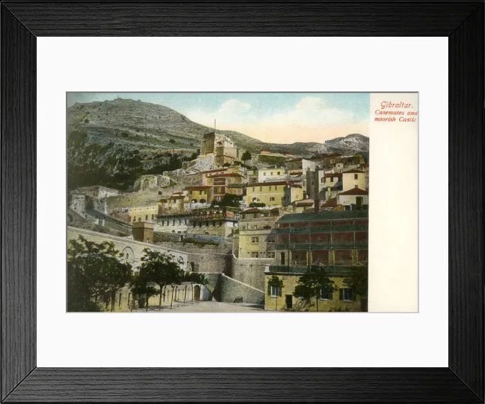 Framed Print : Casemates and Moorish Castle - Gibraltar Framed Print : Casemates and Moorish Castle - Gibraltar