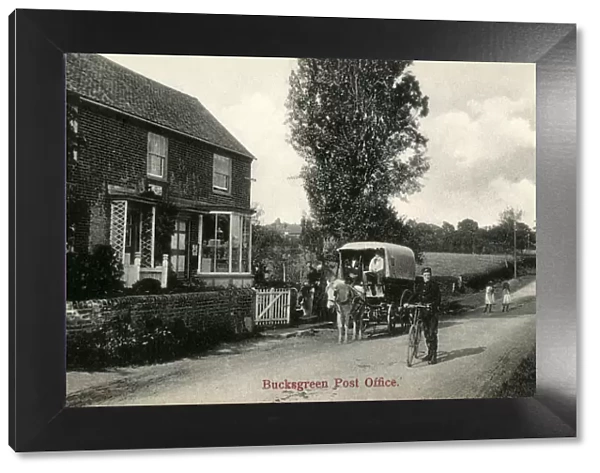 Bucks Green, West Sussex - The Post Office and local Postie