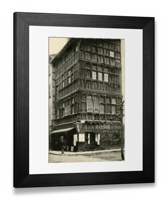 Framed Print : Macon, France - The Wooden House Framed Print : Macon, France - The Wooden House