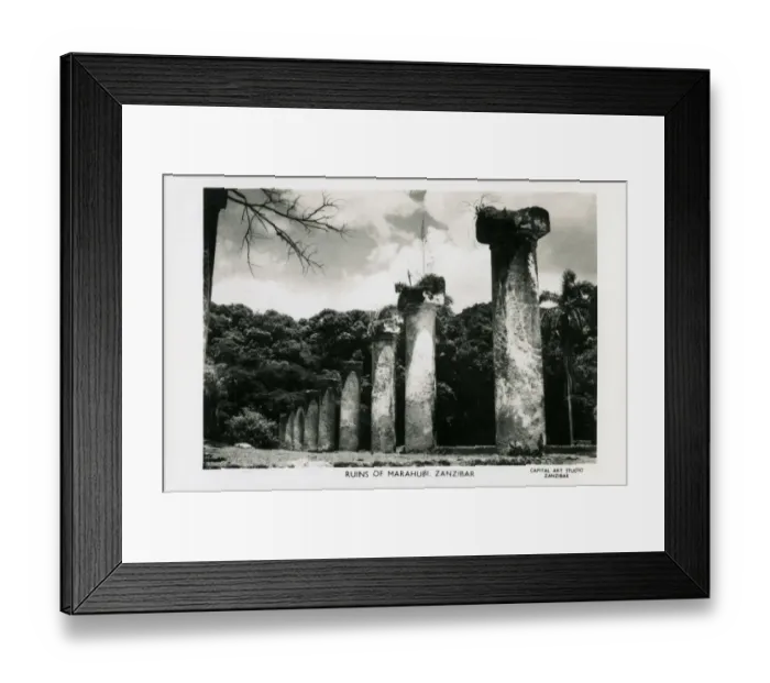 Framed Print : Ruins of Maharubi Palace, Zanzibar, East Africa Framed Print : Ruins of Maharubi Palace, Zanzibar, East Africa