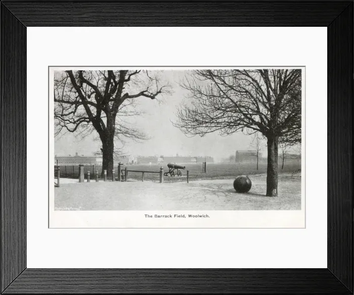 Framed Print : The Barrack Field, Woolwich Barracks, southeast London Framed Print : The Barrack Field, Woolwich Barracks, southeast London