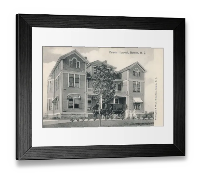 Framed Print : Batavia Hospital, Batavia, New York Framed Print : Batavia Hospital, Batavia, New York
