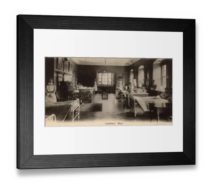Framed Print : St Bartholomews Hospital, London - Smithfield Ward