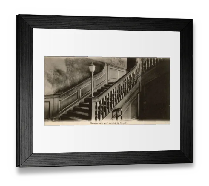 Framed Print : St Bartholomews Hospital, London - Staircase Framed Print : St Bartholomews Hospital, London - Staircase