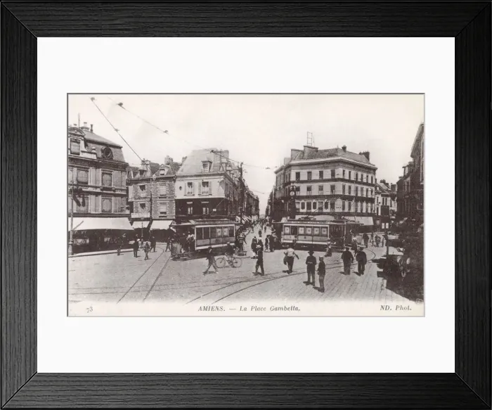 Framed Print : La Place Gambetta, Amiens, France Framed Print : La Place Gambetta, Amiens, France