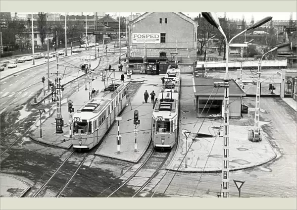 Budapest, Hungary - terminus for Tram lines 2 and 24