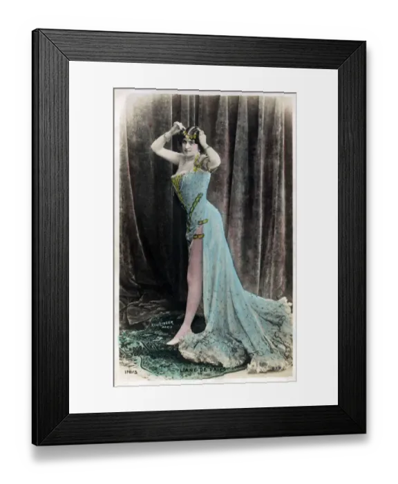 Framed Print : Lianne de Vries - French Belle Epoque Stage Actress Framed Print : Lianne de Vries - French Belle Epoque Stage Actress
