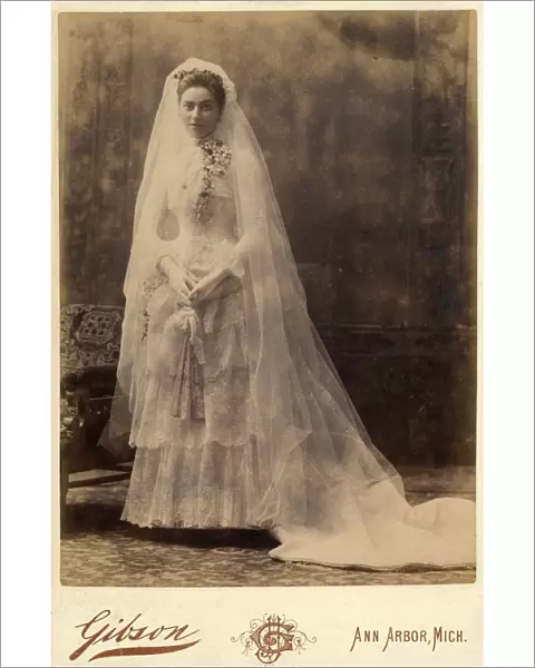 Isabel Sewall on her wedding day - Studio Portrait