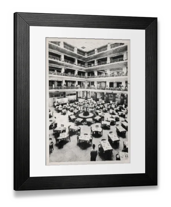 Framed Print : NaFI Alexander Club, Rome, Italy - Fountain Restaurant Framed Print : NaFI Alexander Club, Rome, Italy - Fountain Restaurant