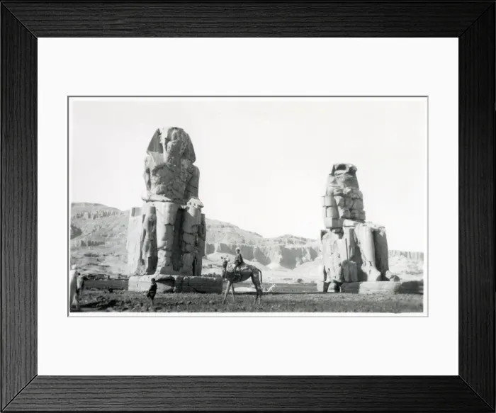 Framed Print : Thebes, Upper Egypt, North Africa - Colossi of Memnon Framed Print : Thebes, Upper Egypt, North Africa - Colossi of Memnon