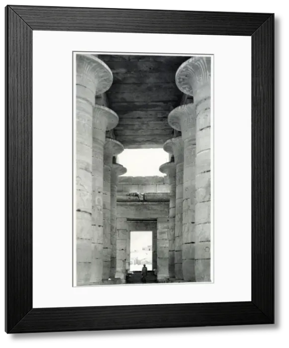 Framed Print : Thebes, Upper Egypt, North Africa - The Great Hypostyle Hall Framed Print : Thebes, Upper Egypt, North Africa - The Great Hypostyle Hall