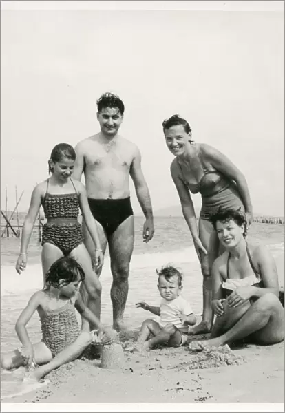 Family on holiday in Spain