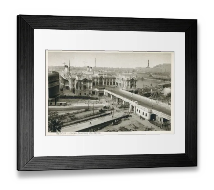 Framed Print : Genoa Maritime Station - Nuova Stazione Marittima - Italy Framed Print : Genoa Maritime Station - Nuova Stazione Marittima - Italy