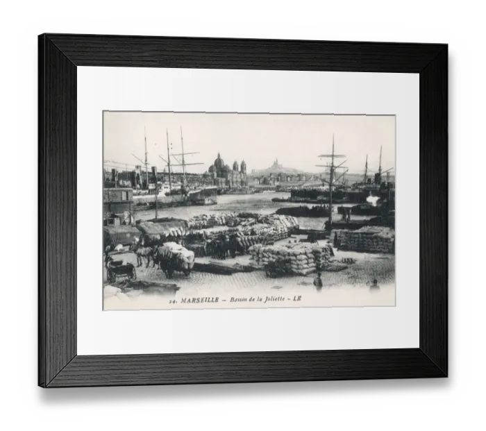 Framed Print : Marseille, France - Bassin de la Joliette Framed Print : Marseille, France - Bassin de la Joliette