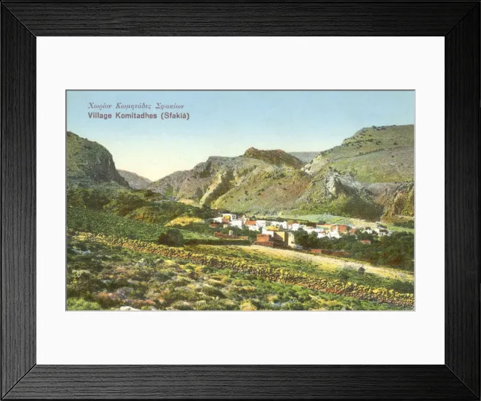 Framed Print : Crete, Greece, Village of Komitadhes (Sfakia) Framed Print : Crete, Greece, Village of Komitadhes (Sfakia)