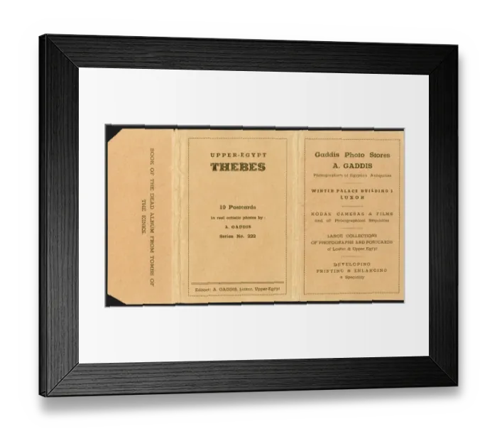 Framed Print : Un-folded wallet - set of photographic postcards by A Gaddis Framed Print : Un-folded wallet - set of photographic postcards by A Gaddis