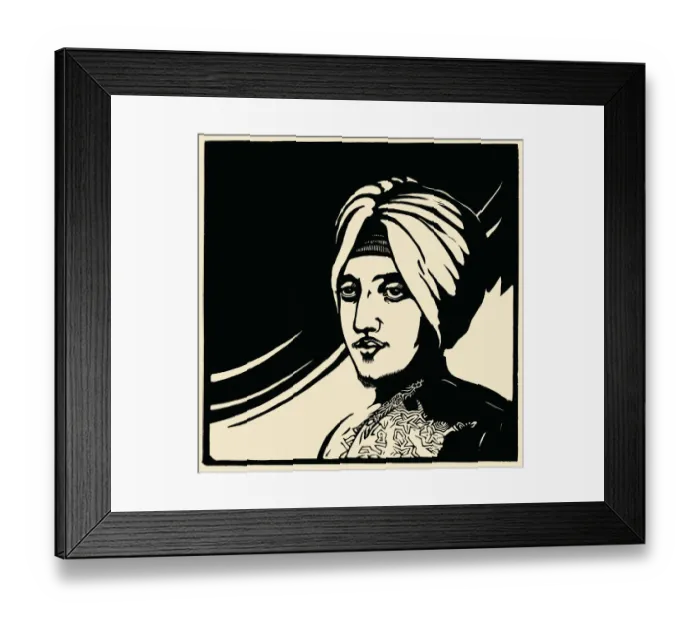 Framed Print : Woodcut print Framed Print : Woodcut print