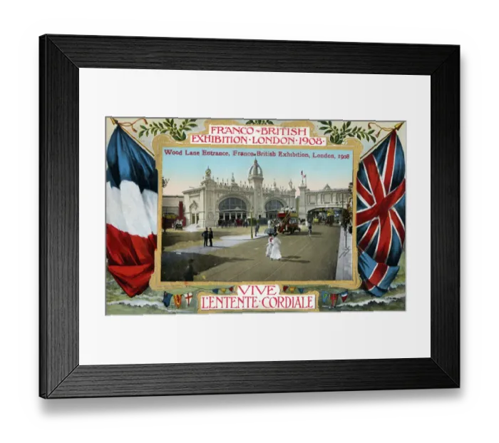 Framed Print : Franco-British Exhibition, London - Wood Lane Entrance Framed Print : Franco-British Exhibition, London - Wood Lane Entrance
