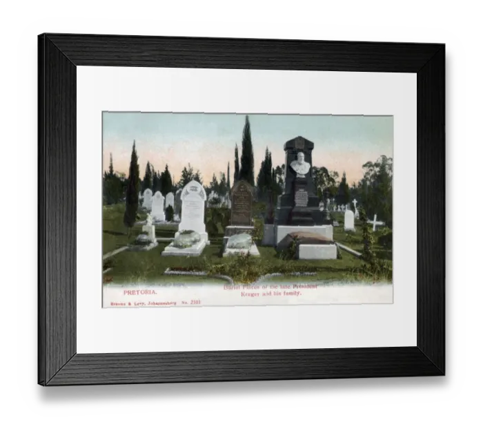 Framed Print : Pretoria, South Africa, Burials of President Kruger & family Framed Print : Pretoria, South Africa, Burials of President Kruger & family