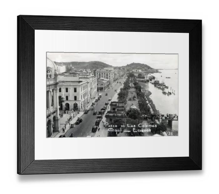 Framed Print : Ecuador - Guayaquil - Paseo de Las Colonias Framed Print : Ecuador - Guayaquil - Paseo de Las Colonias