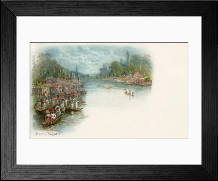 Framed Print : Crowds watching the Henley Regatta Framed Print : Crowds watching the Henley Regatta