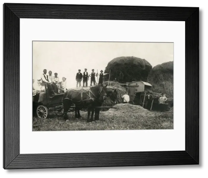 Framed Print : Harvest in Germany Framed Print : Harvest in Germany