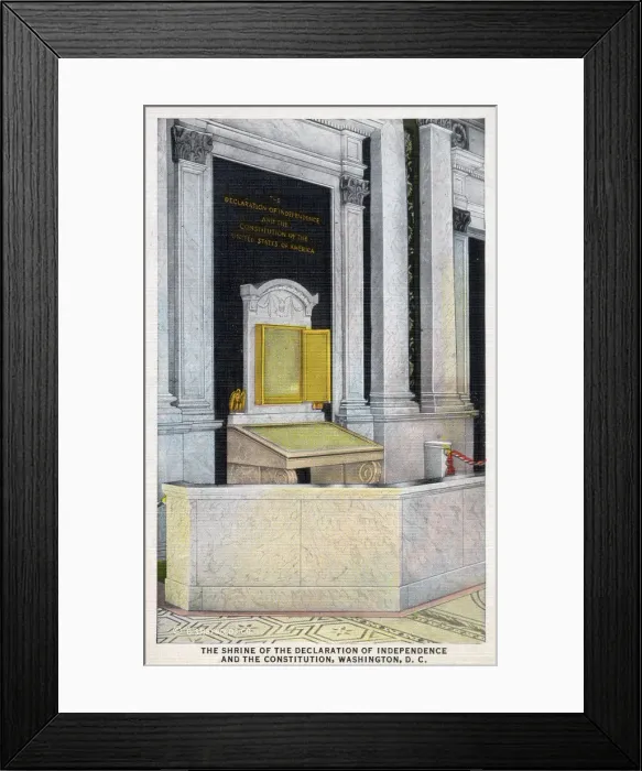 Framed Print : Washington D. C. - Shrine of the Declaration of Independence Framed Print : Washington D. C. - Shrine of the Declaration of Independence