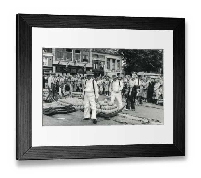 Framed Print : Transporting cheeses - Alkmaar, the Netherlands Framed Print : Transporting cheeses - Alkmaar, the Netherlands
