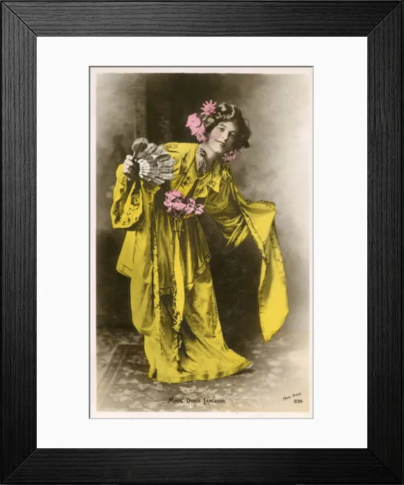 Framed Print : Stage Actress Miss Dora Langham Framed Print : Stage Actress Miss Dora Langham