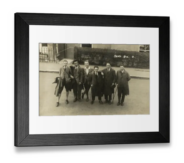 Framed Print : Six terrific chums heading off for a jolly hike Framed Print : Six terrific chums heading off for a jolly hike