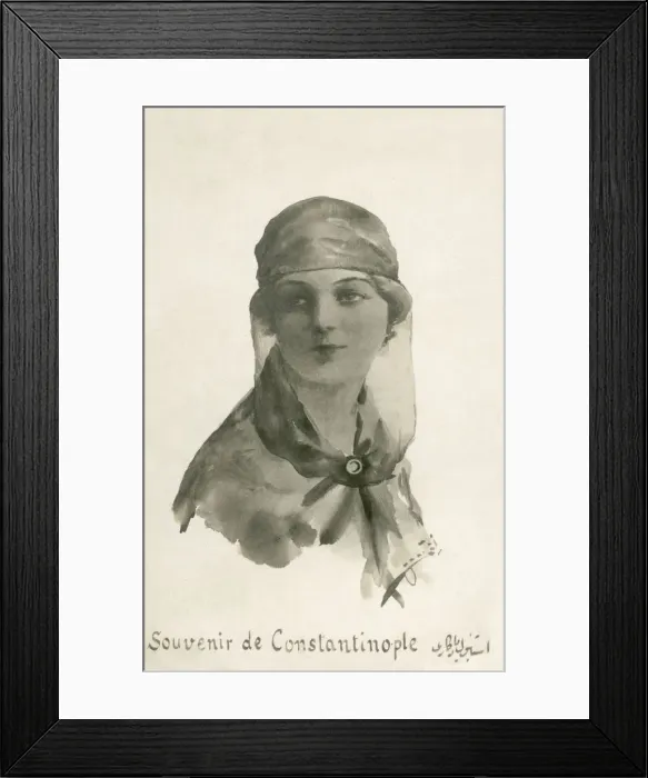 Framed Print : Turkish girl - 1920s - Liberation in Dress Framed Print : Turkish girl - 1920s - Liberation in Dress
