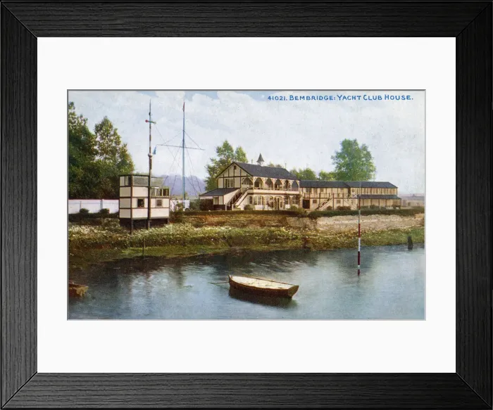 Framed Print : Bembridge Yacht Club - Club House Framed Print : Bembridge Yacht Club - Club House