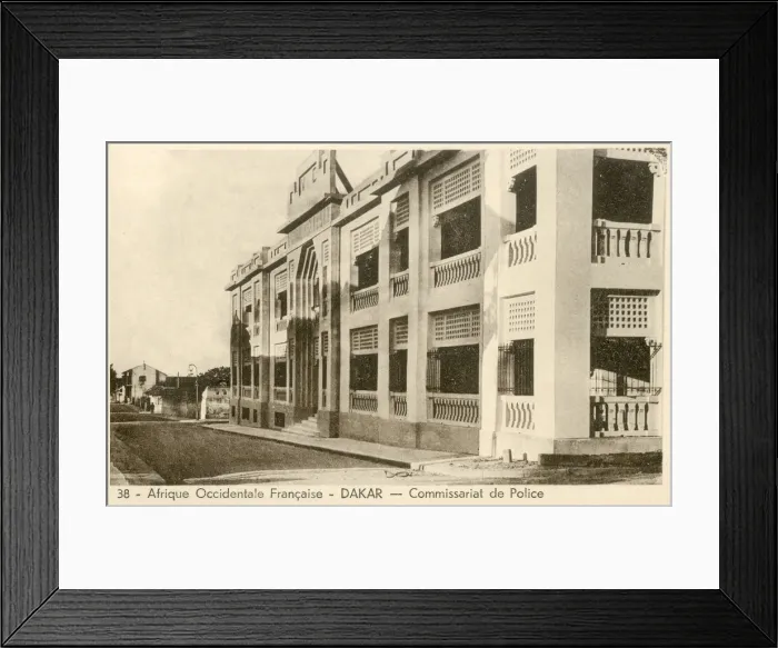 Framed Print : French Colonial Art Deco African Architecture - Dakar Framed Print : French Colonial Art Deco African Architecture - Dakar