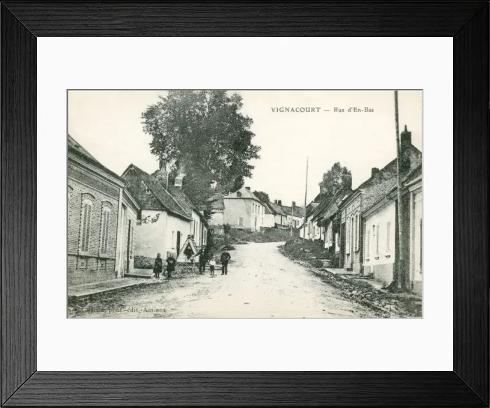 Framed Print : Rue d En-Bas, Vignacourt, France Framed Print : Rue d En-Bas, Vignacourt, France